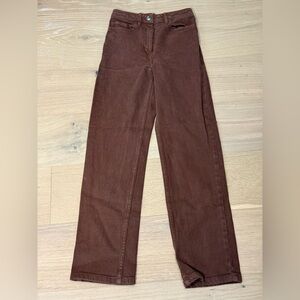 Wilfred Free From Aritzia Brown Straight Leg Pant 00